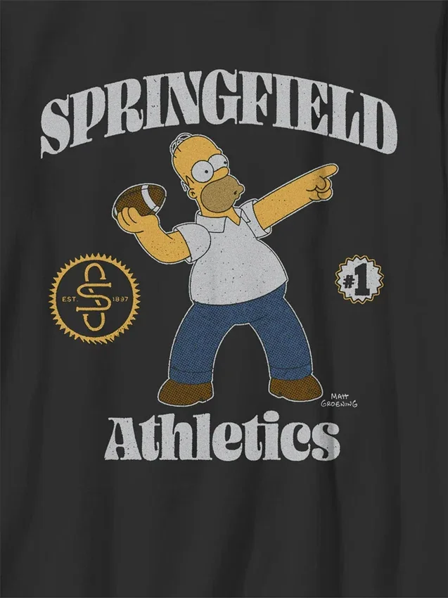 Grafisk T-skjorte for barn med «The Simpsons Throw a Homer»-motiv