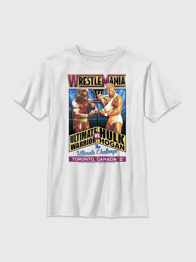 Grafisk T-skjorte for barn med Ultimate Warrior fra WWE