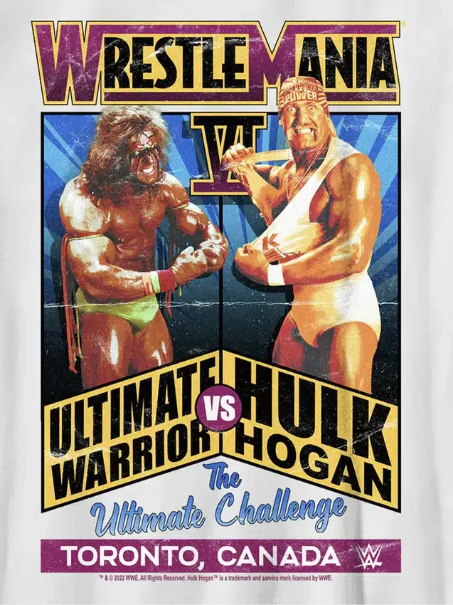 Grafisk T-skjorte for barn med Ultimate Warrior fra WWE