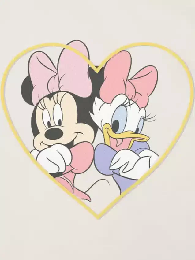 Grafisk T-skjorte for småbarn med Minnie og Daisy som bestevenner
