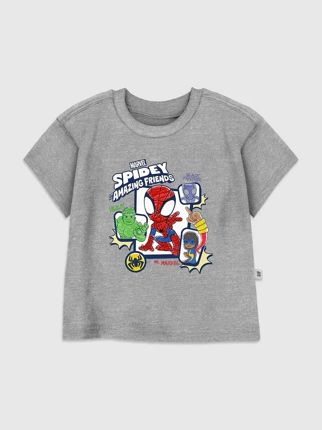 Grafisk T-skjorte for småbarn med Spidey og hans fantastiske venner