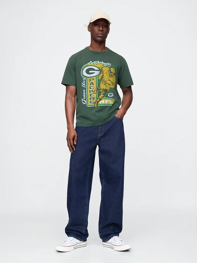 Grafisk T-skjorte for voksne med Green Bay Packers-motiv