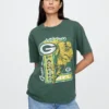 Grafisk T-skjorte for voksne med Green Bay Packers-motiv