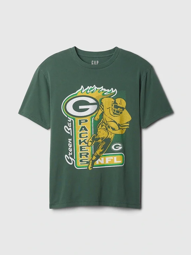 Grafisk T-skjorte for voksne med Green Bay Packers-motiv