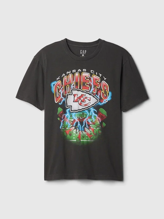 Grafisk T-skjorte for voksne med NFL Kansas City Chiefs-motiv