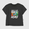 Grafisk T-skjorte med «DC Comics Justice League Hero Dad»-motiv for småbarn