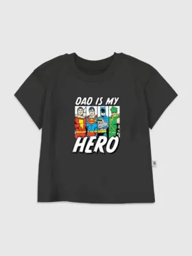 Grafisk T-skjorte med «DC Comics Justice League Hero Dad»-motiv for småbarn