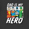 Grafisk T-skjorte med «DC Comics Justice League Hero Dad»-motiv for småbarn