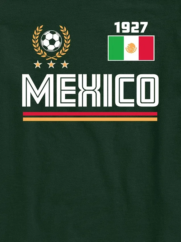 Grafisk T-skjorte med fotballtrøye for barn – Mexico