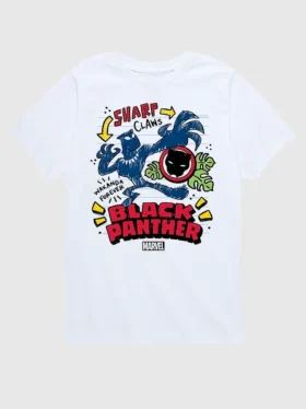 Grafisk T-skjorte med korte ermer for småbarn: Marvel Black Panther Doodle