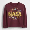 Grafisk T-skjorte med NASA-motiv for Baby og Småbarn