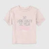 Grafisk T-skjorte med «Toddler Mean Jenter – On Wednesdays We Wear Pink»