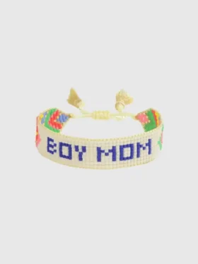 Hart Boy Mom perlearmbånd