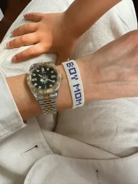 Hart Boy Mom perlearmbånd
