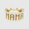 Hart hvitt og gull Mama-armbånd