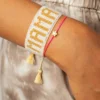 Hart hvitt og gull Mama-armbånd