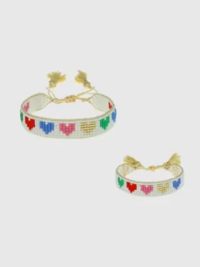 Hart Mini and Me Rainbow Hearts-armbåndssett