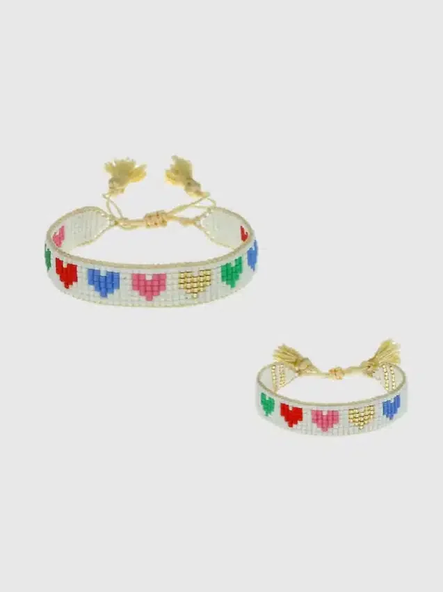 Hart Mini and Me Rainbow Hearts-armbåndssett