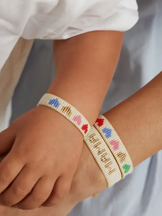 Hart Mini and Me Rainbow Hearts-armbåndssett