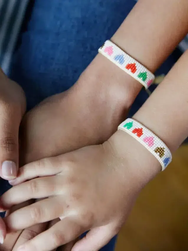 Hart Mini and Me Rainbow Hearts-armbåndssett