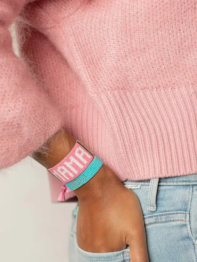 Hart Pink Mama-armbånd