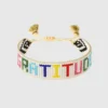 Hart Rainbow Gratitude perlearmbånd