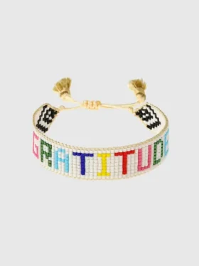 Hart Rainbow Gratitude perlearmbånd