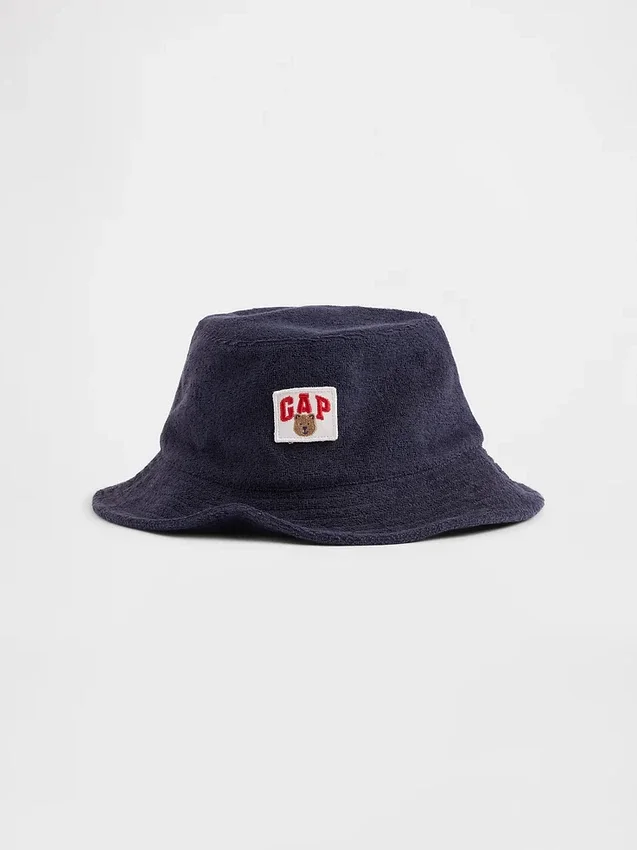 Hatt i frotté med Brannan Bear-logo for Baby og Småbarn