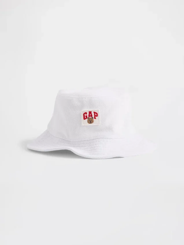 Hatt i frotté med Brannan Bear-logo for Baby og Småbarn