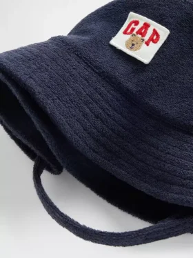 Hatt i frotté med Brannan Bear-logo for Baby og Småbarn