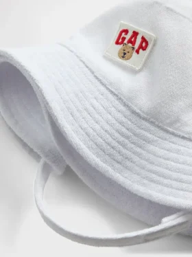 Hatt i frotté med Brannan Bear-logo for Baby og Småbarn