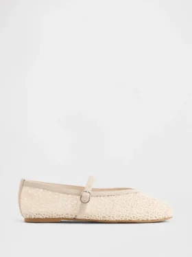 Heklede Mary Jane-ballerinasko for barn