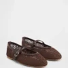 Heklede Mary Jane-ballerinasko for barn