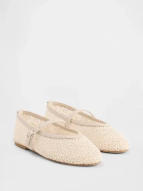 Heklede Mary Jane-ballerinasko for barn