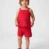 Heklede shorts med bølget kant for Baby og Småbarn
