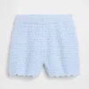 Heklede shorts med bølget kant for Baby og Småbarn