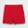 Heklede shorts med bølget kant for Baby og Småbarn