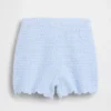 Heklede shorts med bølget kant for Baby og Småbarn