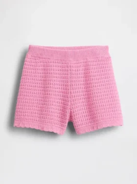 Heklede shorts med elastisk linning for Baby og Småbarn