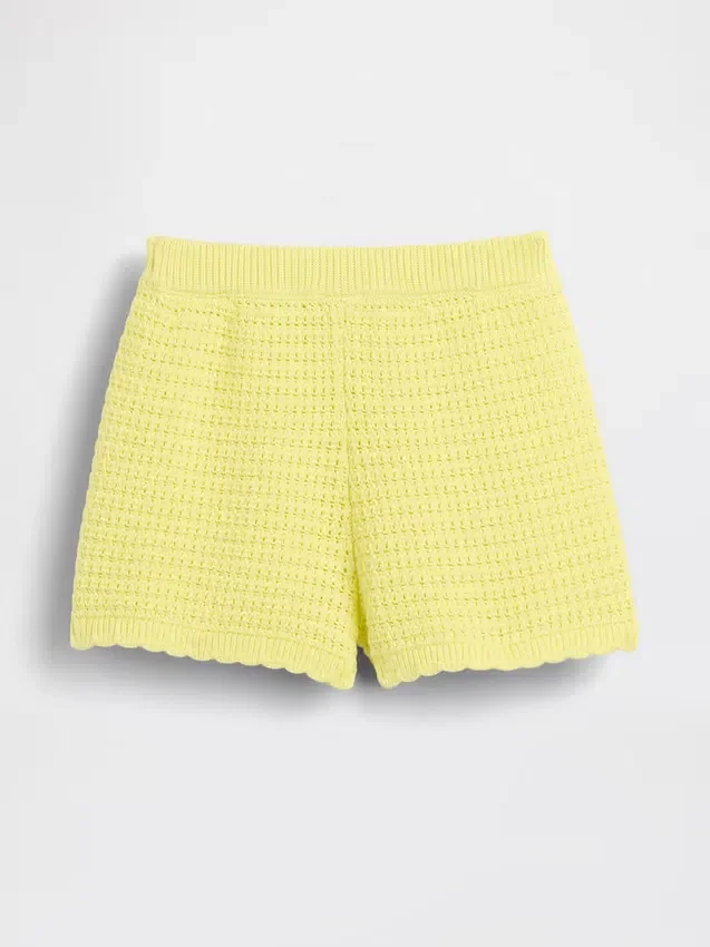 Heklede shorts med elastisk linning for Baby og Småbarn