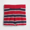 Heklede, stripete shorts for barn