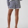 Heklede, stripete shorts for barn