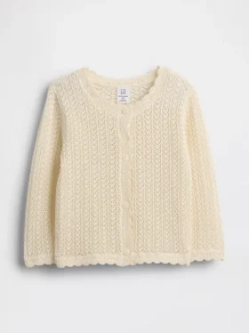 Heklet cardigan til baby
