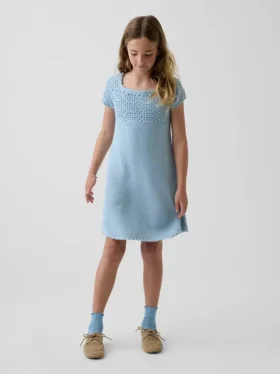 Heklet genserkjole for barn