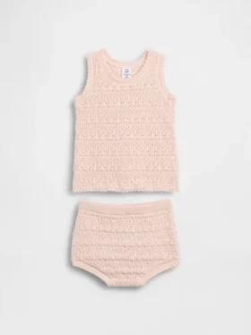 Heklet tank-set til baby