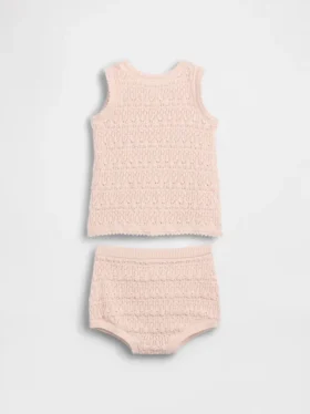 Heklet tank-set til baby
