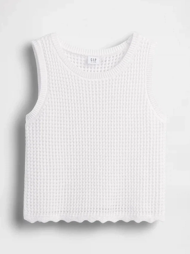 Heklet tank-top for barn