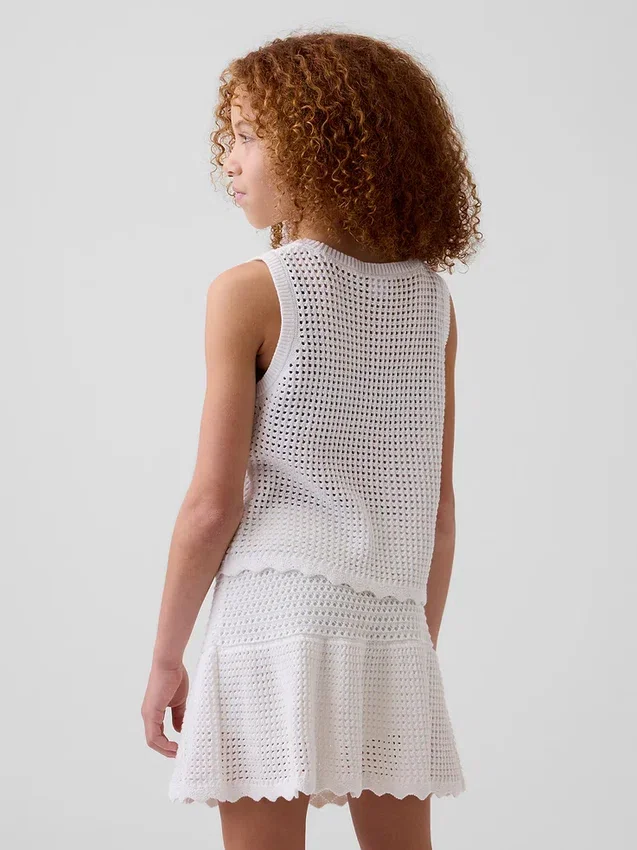 Heklet tank-top for barn