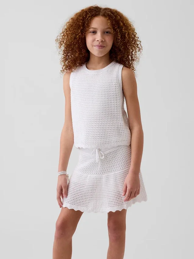 Heklet tank-top for barn