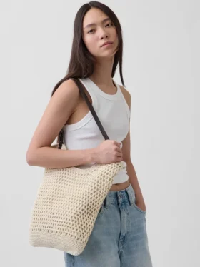Heklet totebag
